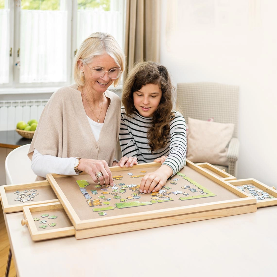 Holz Puzzle-Tisch für 500 Teile