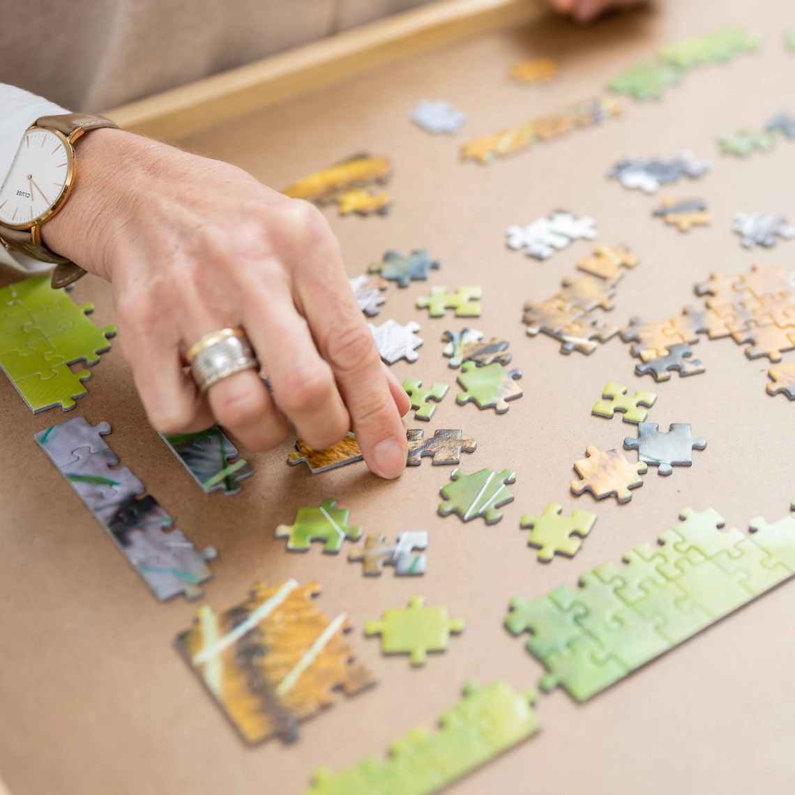 Holz Puzzle-Tisch für 500 Teile
