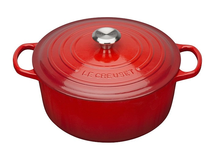 Le Creuset Bräter Signature Rund Gusseisen Kirschrot 22cm