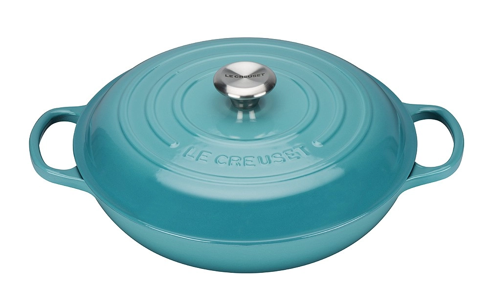 Le Creuset Gourmet-Profitopf Signature Gusseisen Karibik 30cm