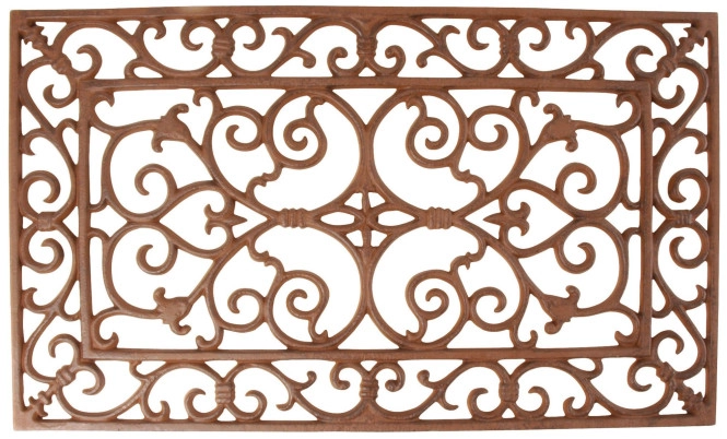 Rustikaler Fussabtreter Gusseisen Jugendstil Rechteckig