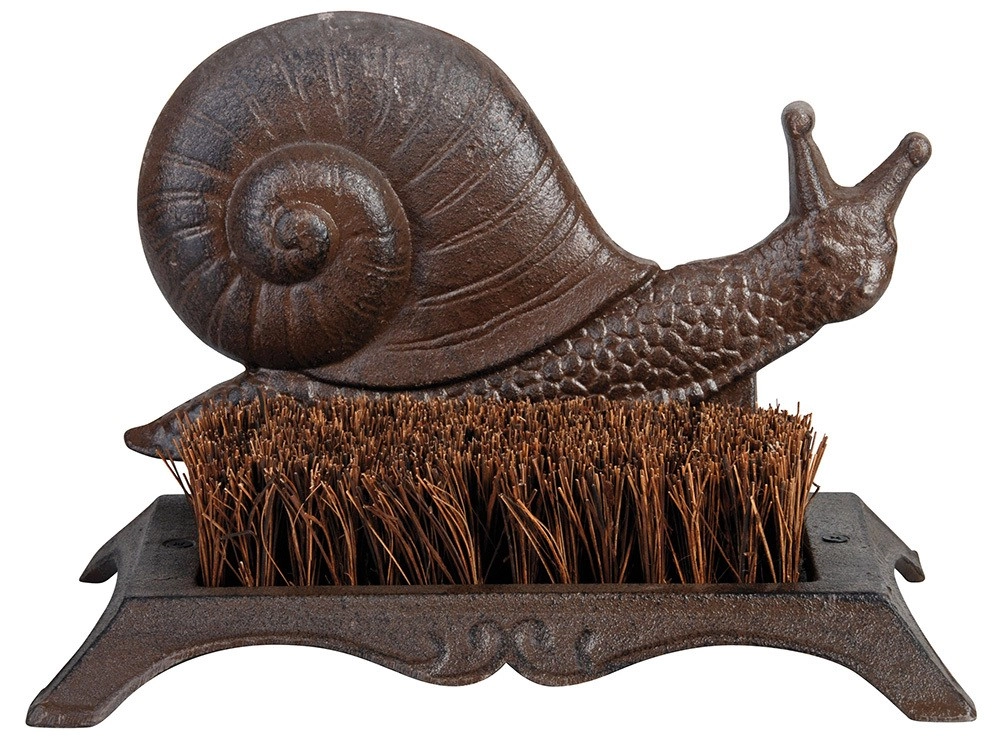 Schuhbürste Schnecke Bürste Schuhabstreifer Fußabstreifer Guss
