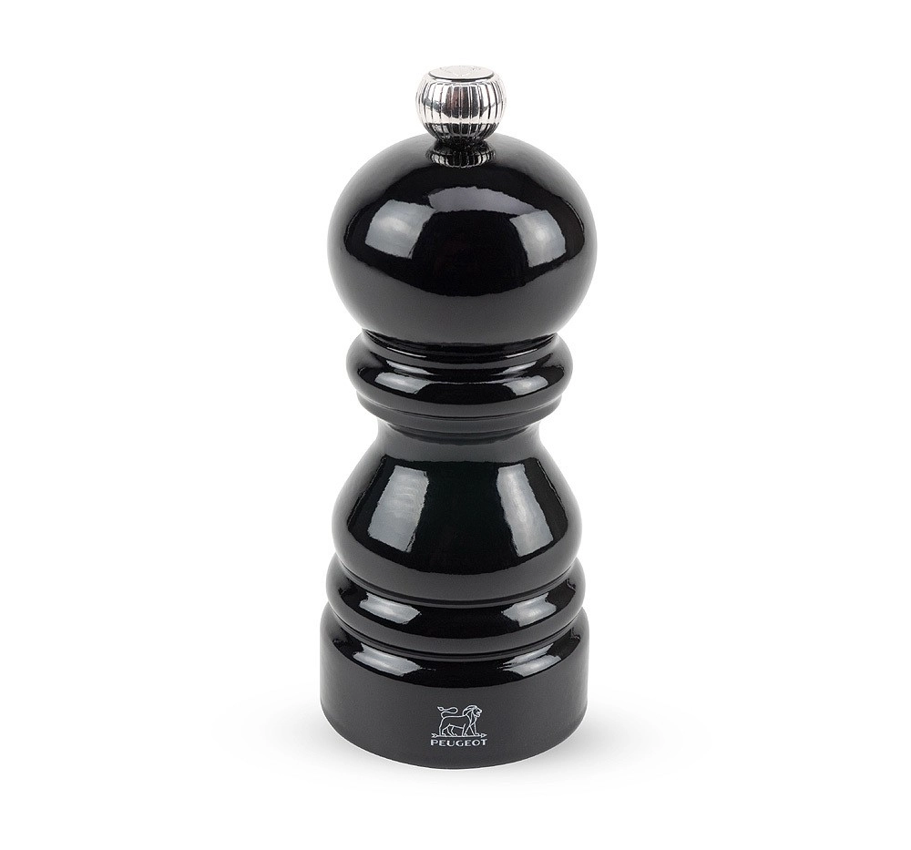 Peugeot Paris Salzmühle Holz Schwarz Lackiert 12cm