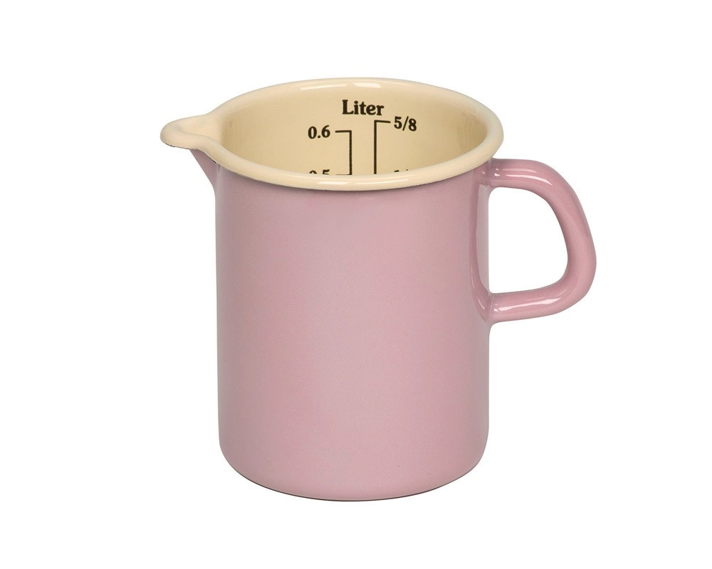 Riess Küchenmaß Emaille Messbecher Pastell Rosa 9cm