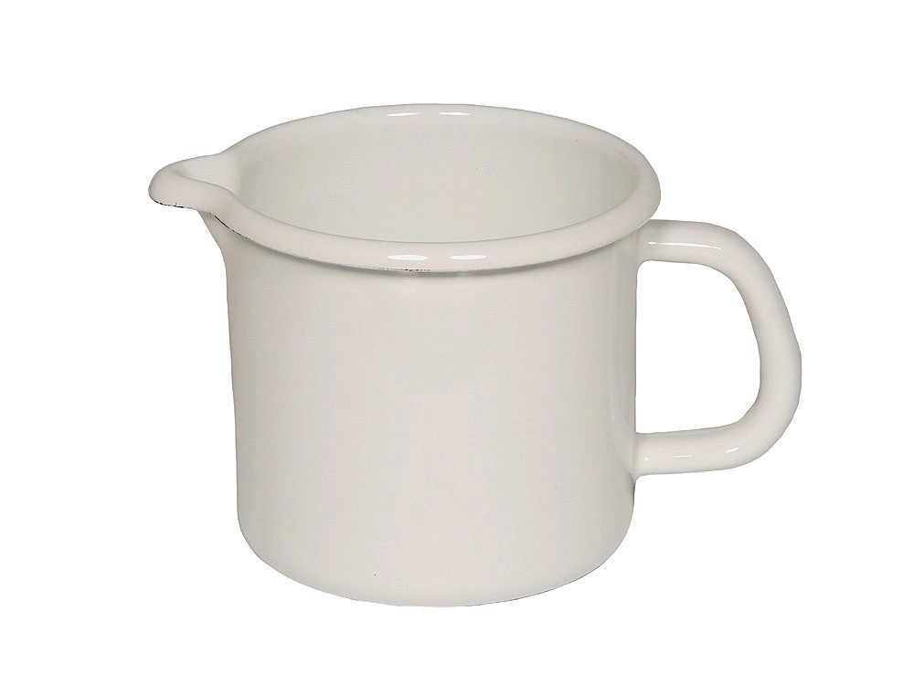 Riess Schnabeltopf Emaille Topf Weiß 10 cm