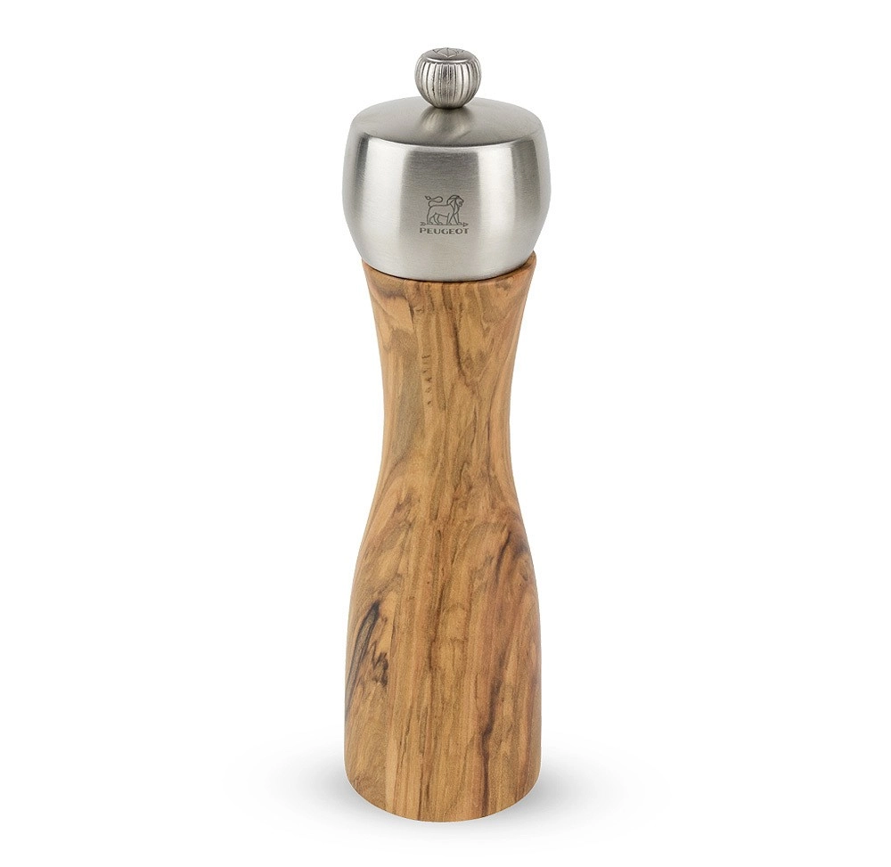 Peugeot Fidji Salzmühle Olivenholz Edelstahl 20cm