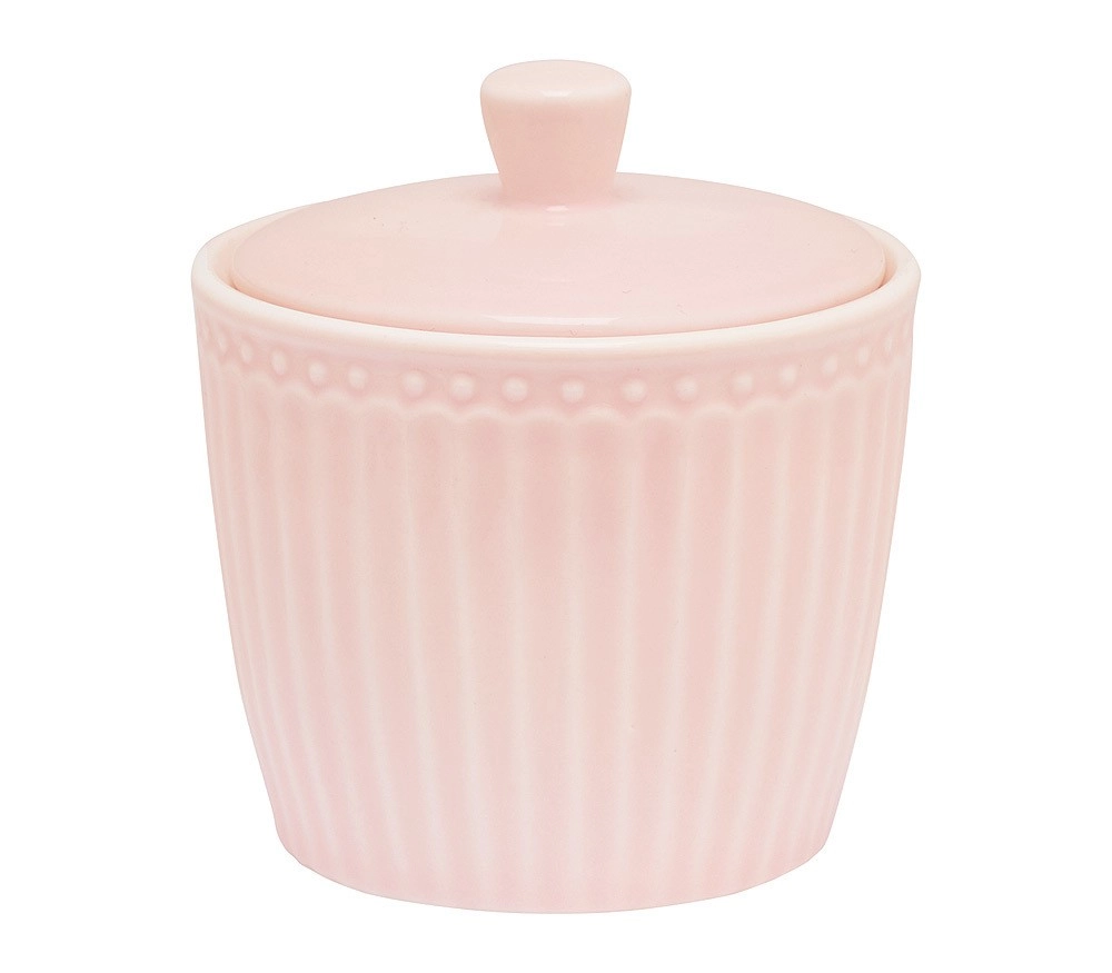 Greengate Zuckerdose Alice Pale Pink Steingut Rosa