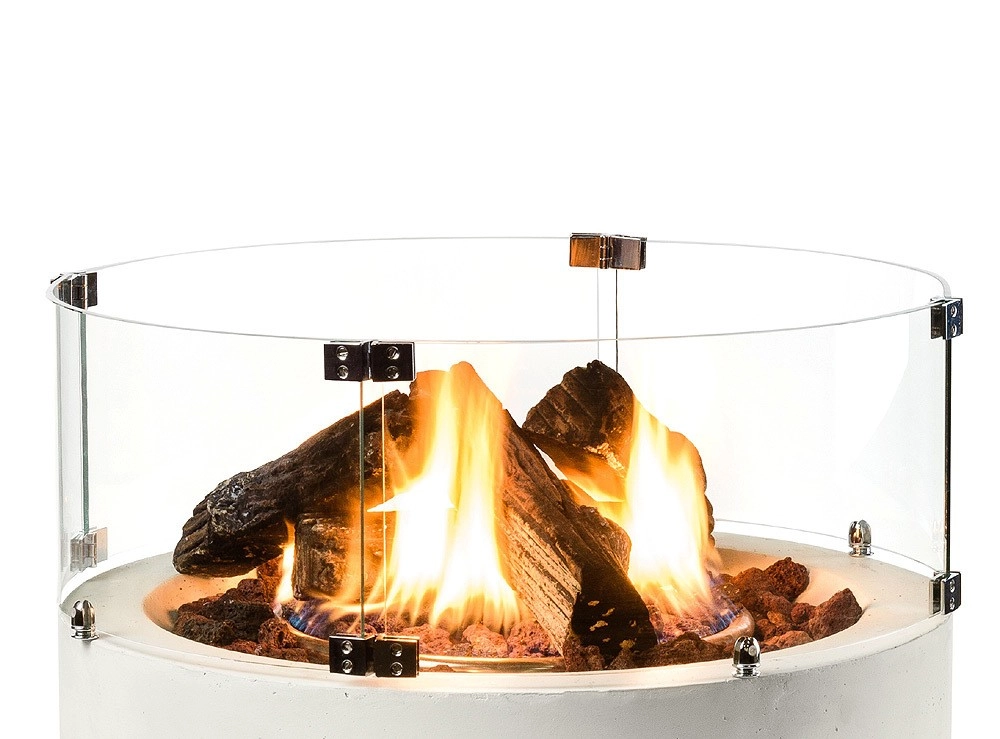 Happy Cocooning Glasschirm für Feuertisch Rund Klein