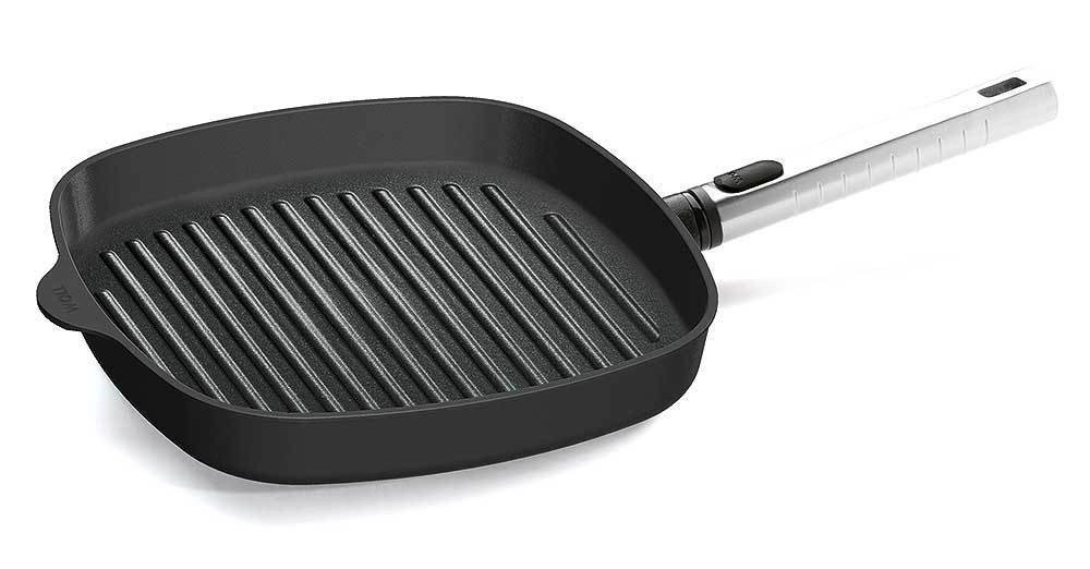 Woll Steakpfanne Diamond Pro Logic Induktion Aluguss abnehmbarer Stiel 28 x 28 cm