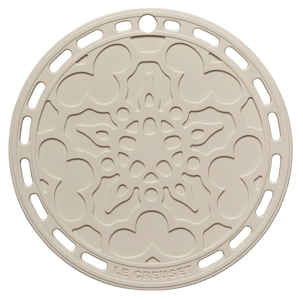 Le Creuset Silikon Untersetzer Tradition Rund Meringue 20cm