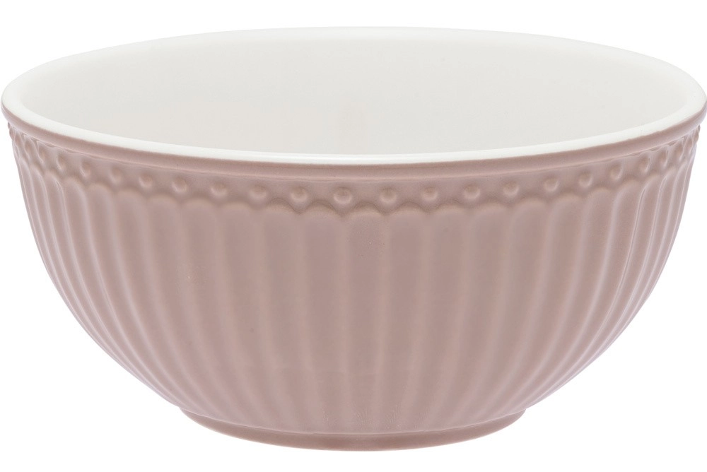 Greengate Müslischale Alice Hazelnut Brown Steingut Braun 14cm