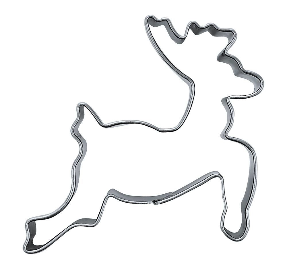 Städter Ausstechform Rentier Plätzchenausstecher Edelstahl 7cm