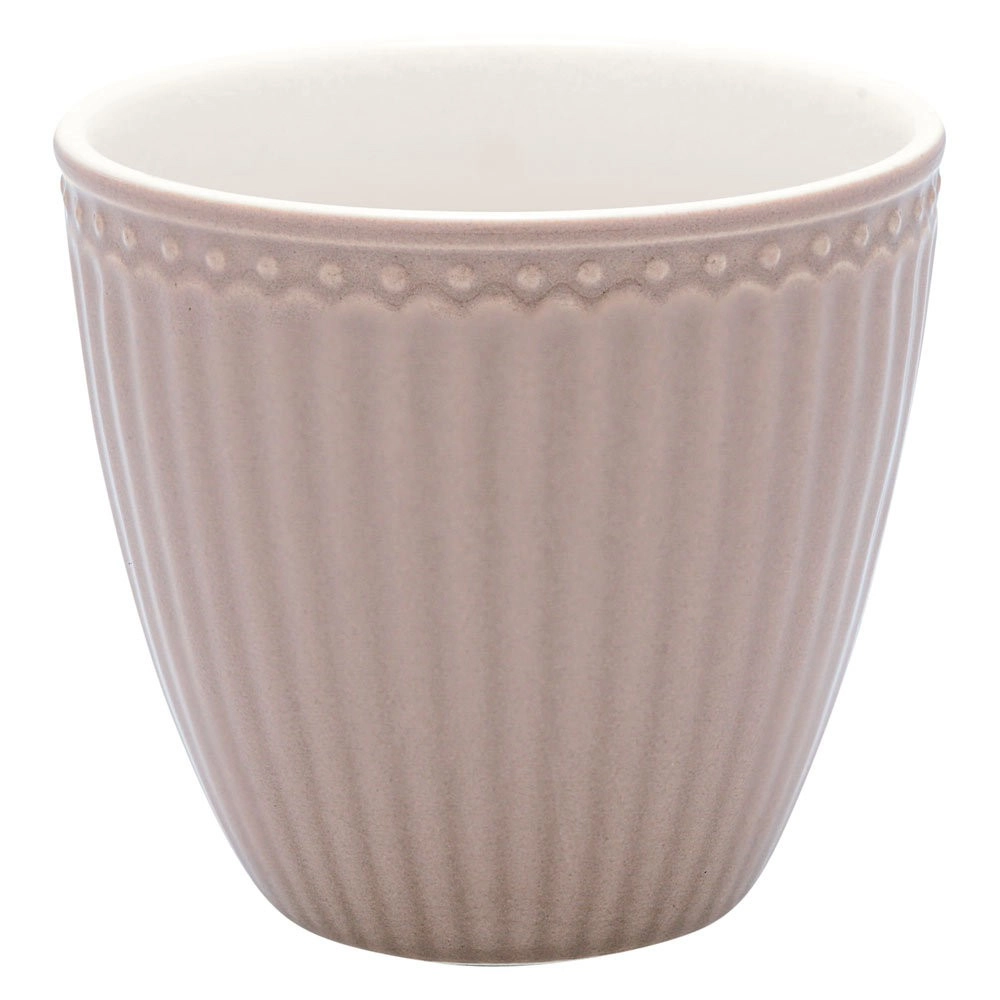 Greengate Latte Cup Alice Hazelnut Brown Tasse Steingut Braun