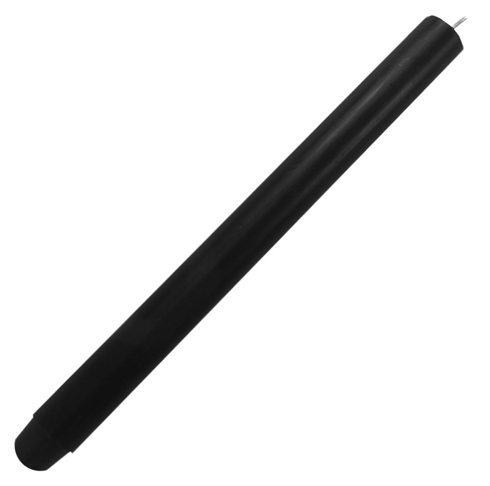 Dicke Stabkerze Schwarz Durchgefärbt Lang 30cm x 2,5cm Tropffrei Premium