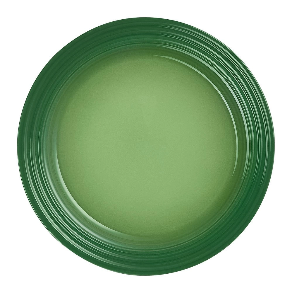 Le Creuset Frühstücksteller Steinzeug Bamboo Green 22cm