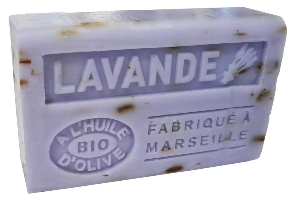Provence Seife Lavande Fleurs (Lavendel mit Blüten) Duftseife mit Olivenöl 125g