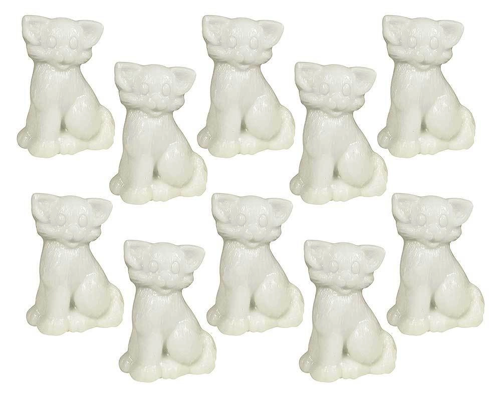 10 x Seife Katze Weiß Mandel (Amande) Kinderseife Tierseife Motivseife 10x37g