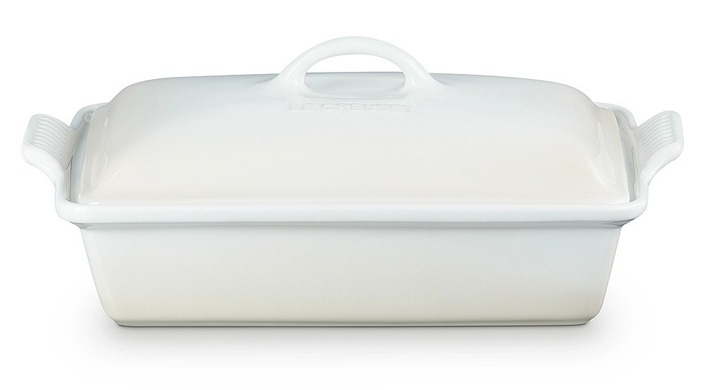 Le Creuset Auflaufform Tradition mit Deckel Steinzeug Meringue 33cm