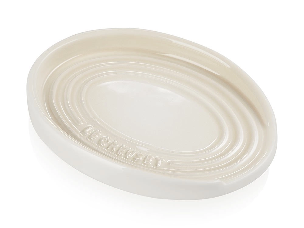 Le Creuset Kochlöffelablage Oval Kochlöffelhalter Steinzeug Meringue