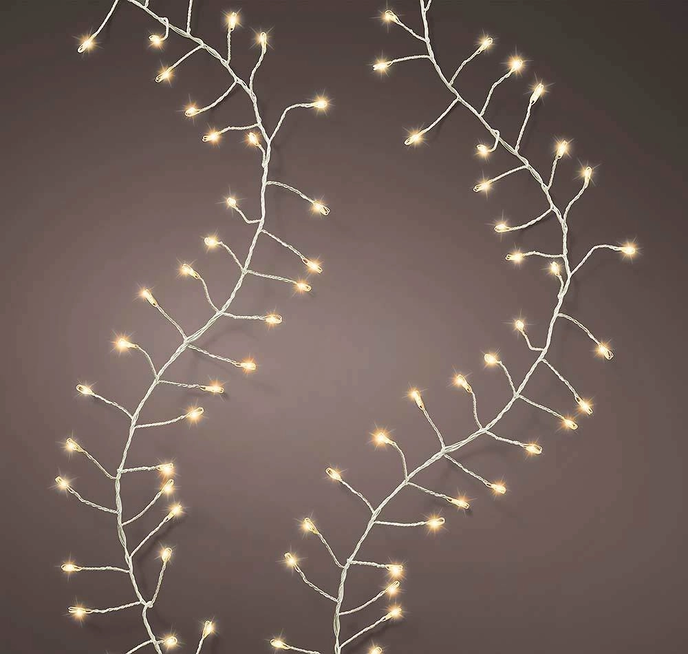 LED Lichterkette Micro Draht 440 LEDs warmweiß Außenbereich 8 Funktionen 5,5m