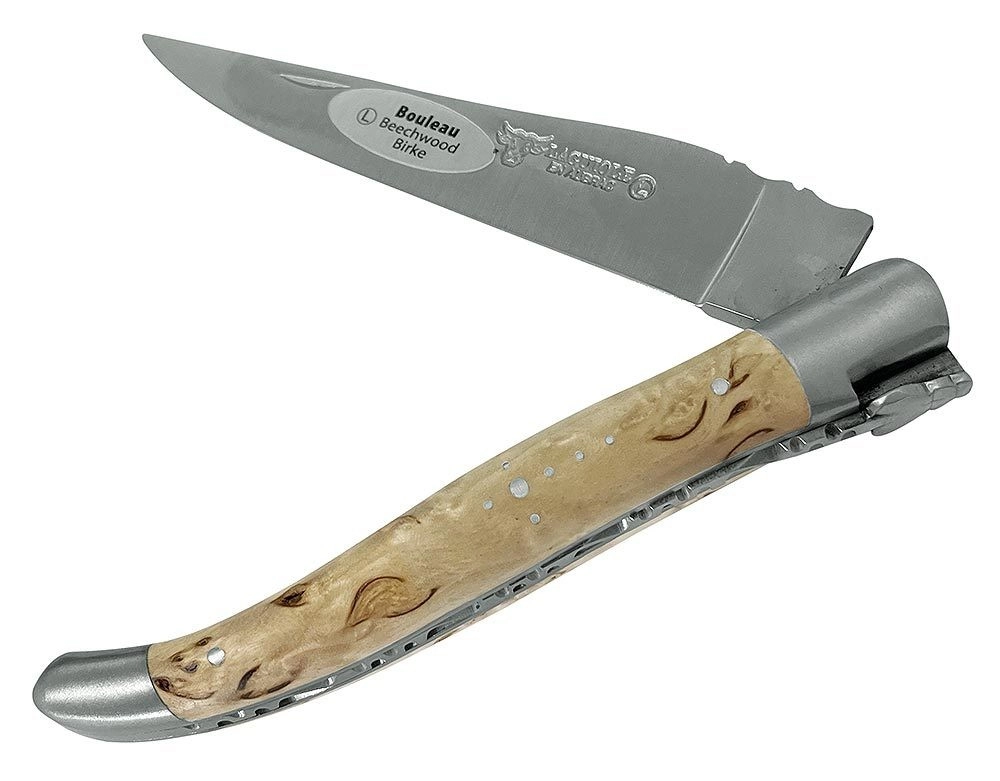 Laguiole en Aubrac Taschenmesser Birke (Bouleau) matt 12 cm