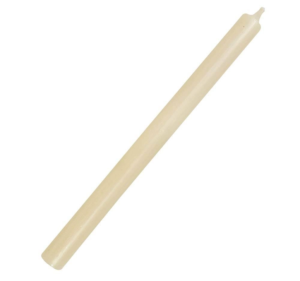 Stabkerze Champagner Creme Weiß Durchgefärbt 28 cm Lang Tropffrei Premium 1 Stück