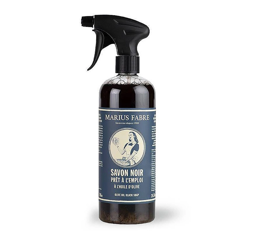 Marius Fabre Savon Noir Schwarze Olivenöl Flüssigseife Allzweckseife Sprühflasche 750ml