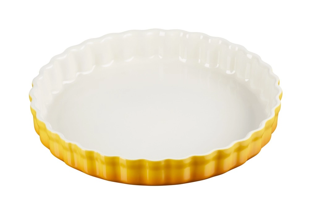 Le Creuset Tarte-Form Steinzeug Nectar Gelb 28cm