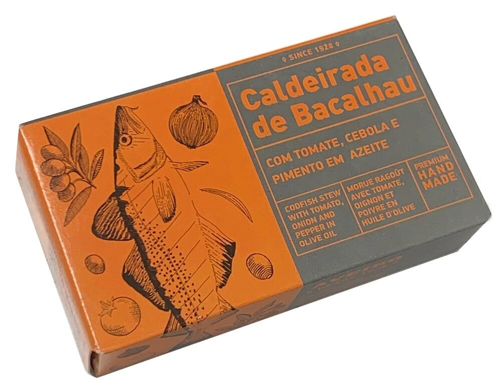 Aveiro Stockfisch mit Tomate und Zwiebel Caldeirada de Bacalhau - Dose 120 g