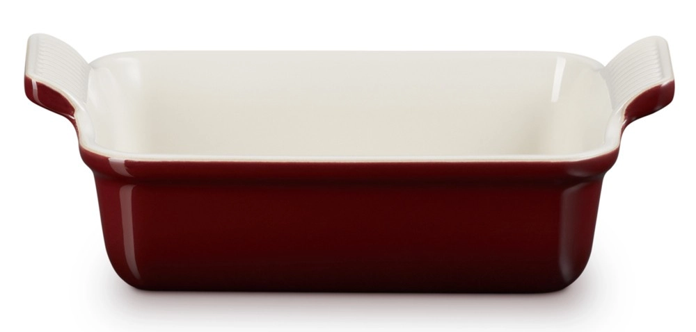 Le Creuset Auflaufform Tradition Steinzeug Rhône Bordeaux-Rot 32 cm