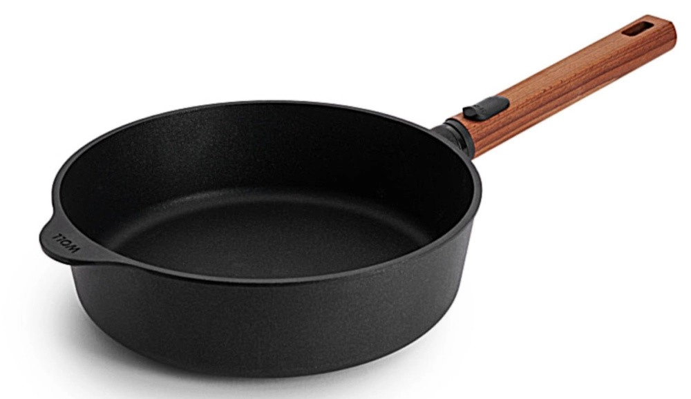 Woll Bratpfanne Hoch Eco Logic QXR Induktion Aluguss PFAS-frei abnehmbarer Stiel 24 cm