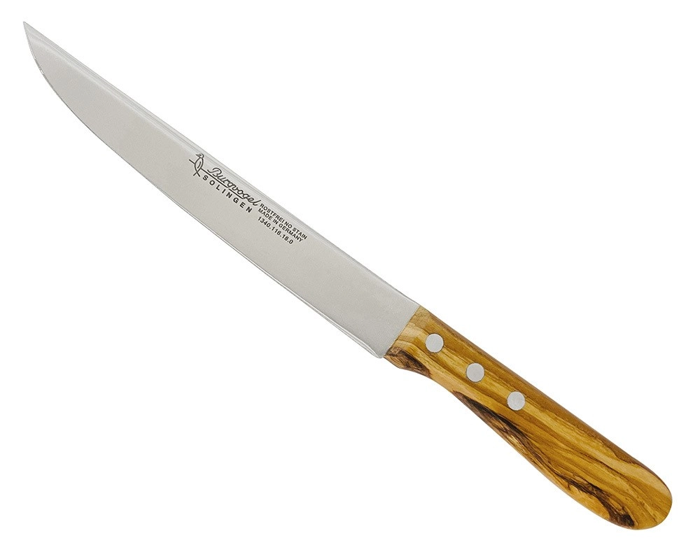 Burgvogel Fleischmesser Olivenholz Messer Küchenmesser 18 cm