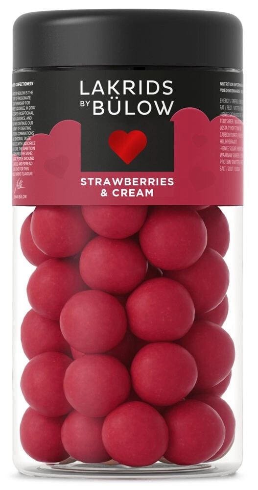 Lakrids by Bülow - Strawberries & Cream- Love - Schokoladen-Lakritz 295 g