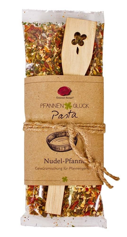 Gourmet Berner Pfannenglück Pasta Geschenkset Gewürzmischung Kleeblatt Präsent