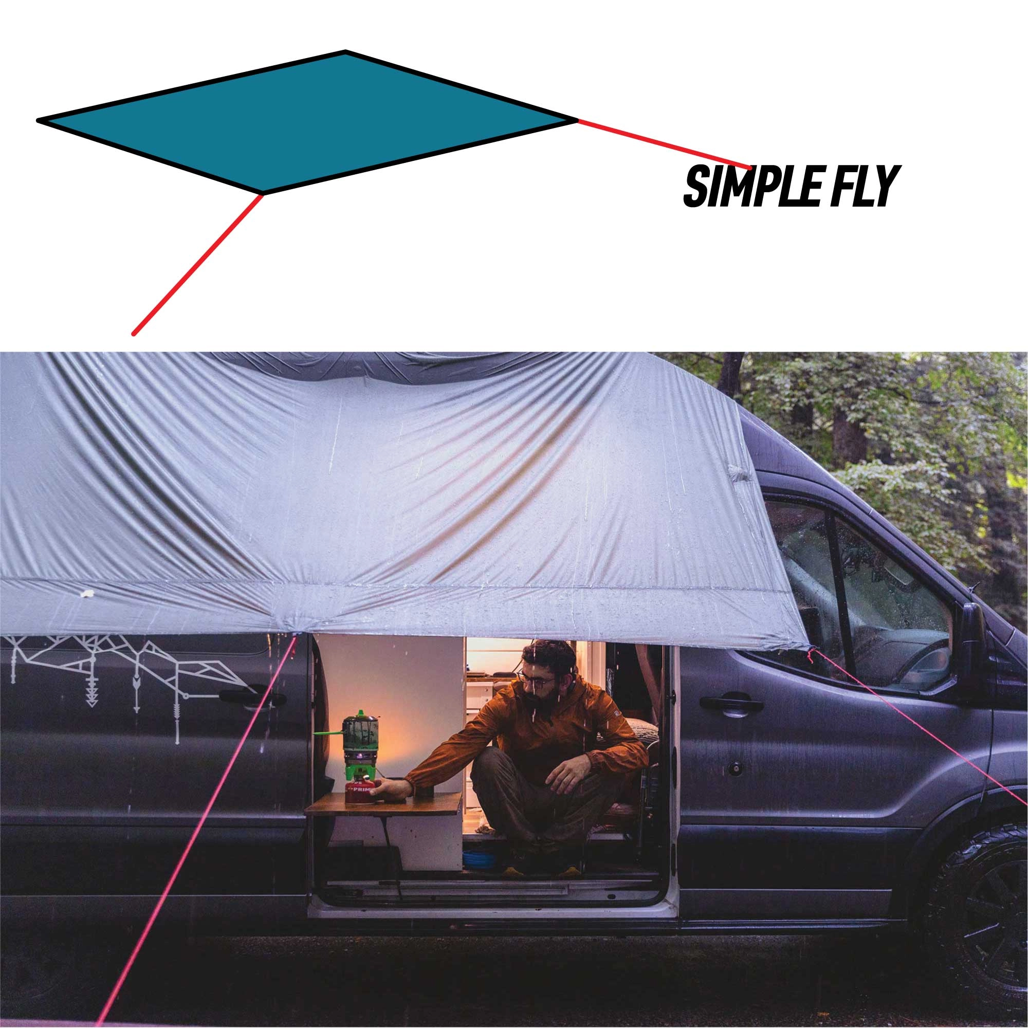 Grand Trunk Moab All-In-One Shelter Hammock (blue)