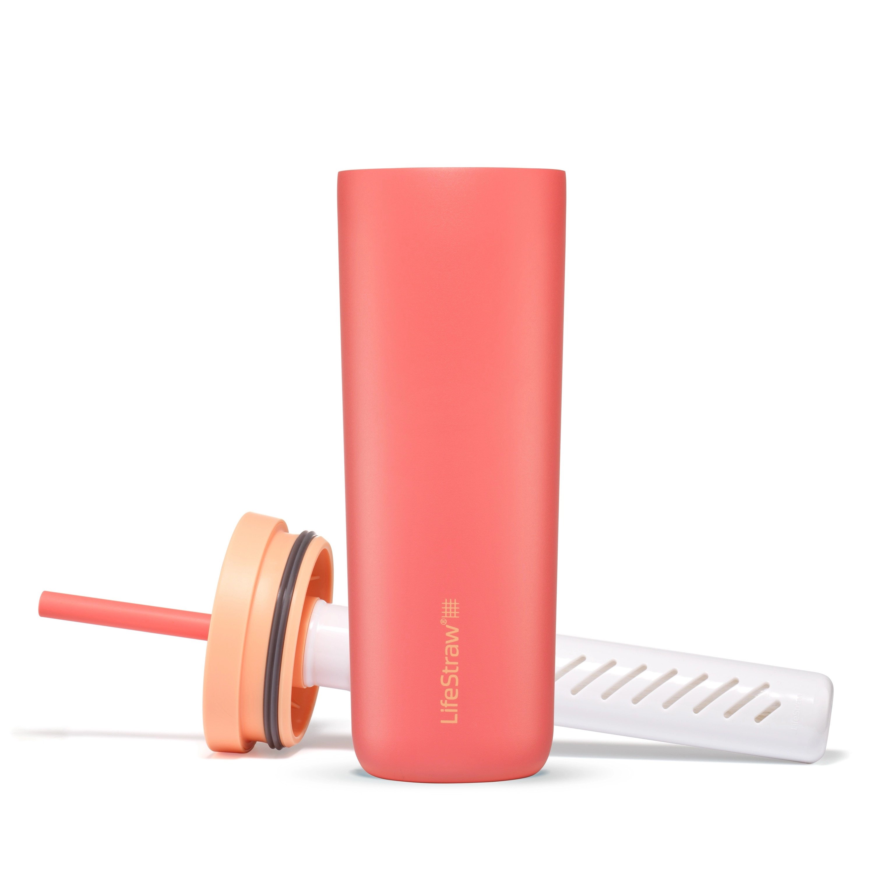 LifeStraw Go Steel Tumbler 500ml (apricot pink)