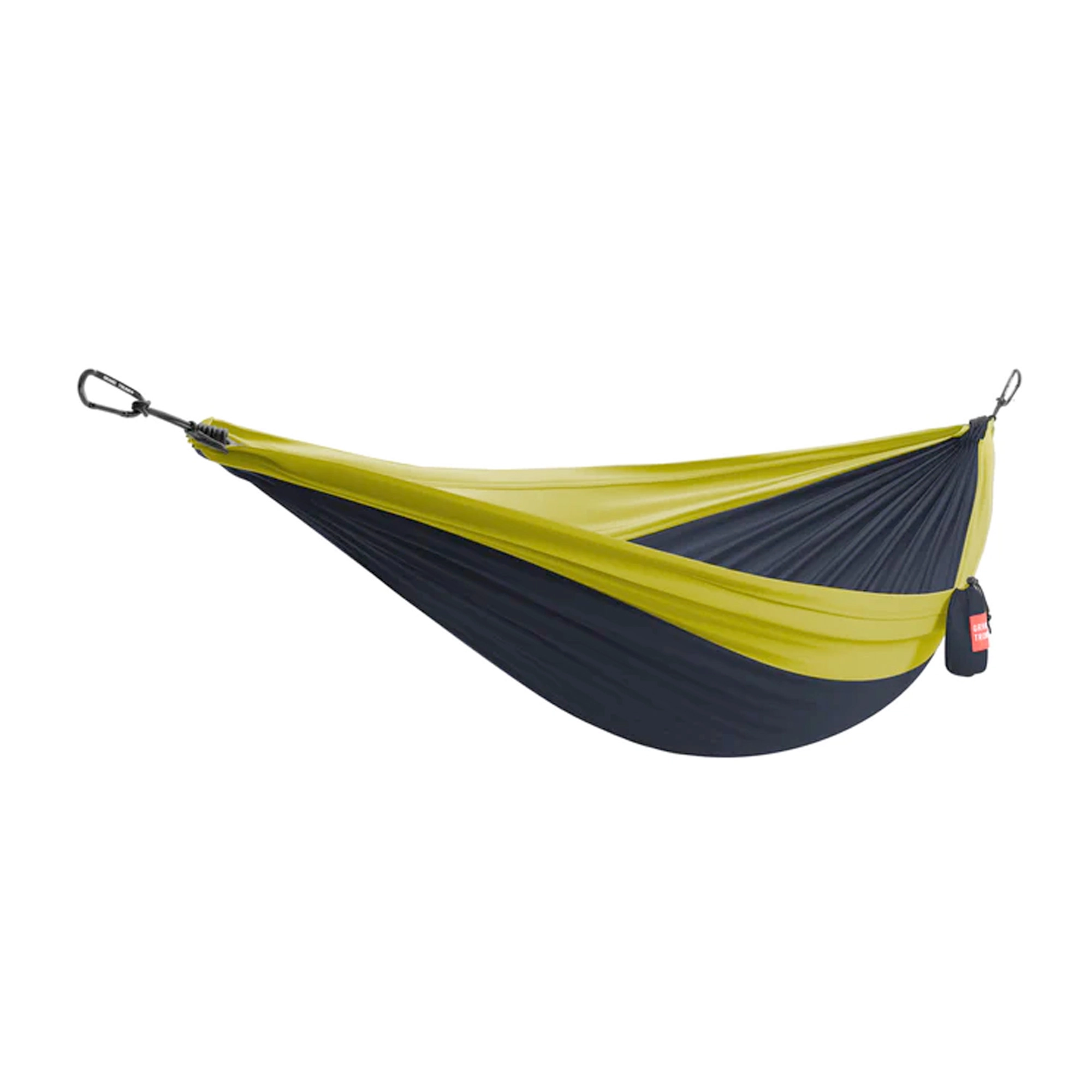 Grand Trunk Double Deluxe Hammock w/Straps (navy/chartreuse)