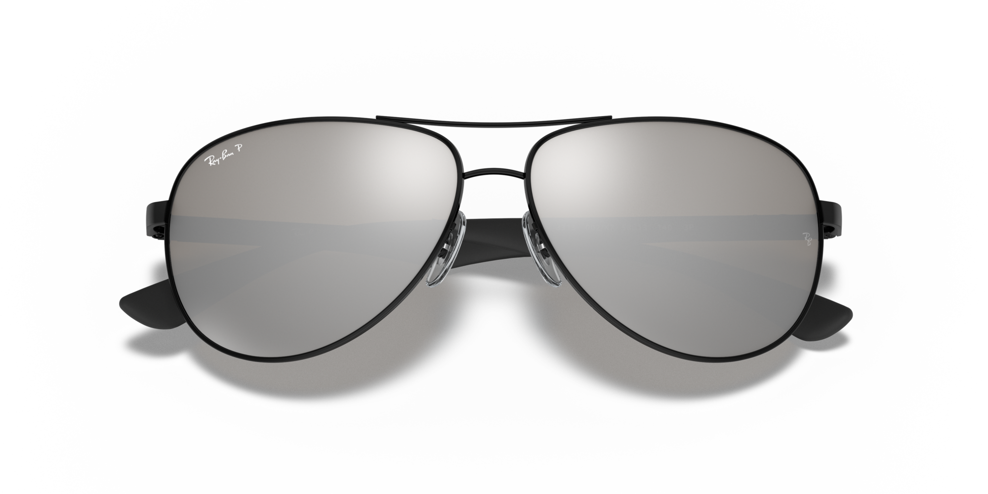 Ray-Ban Carbon Fibre RB 8313 002/K7, Aviator Sonnenbrille, Herren, polarisiert
