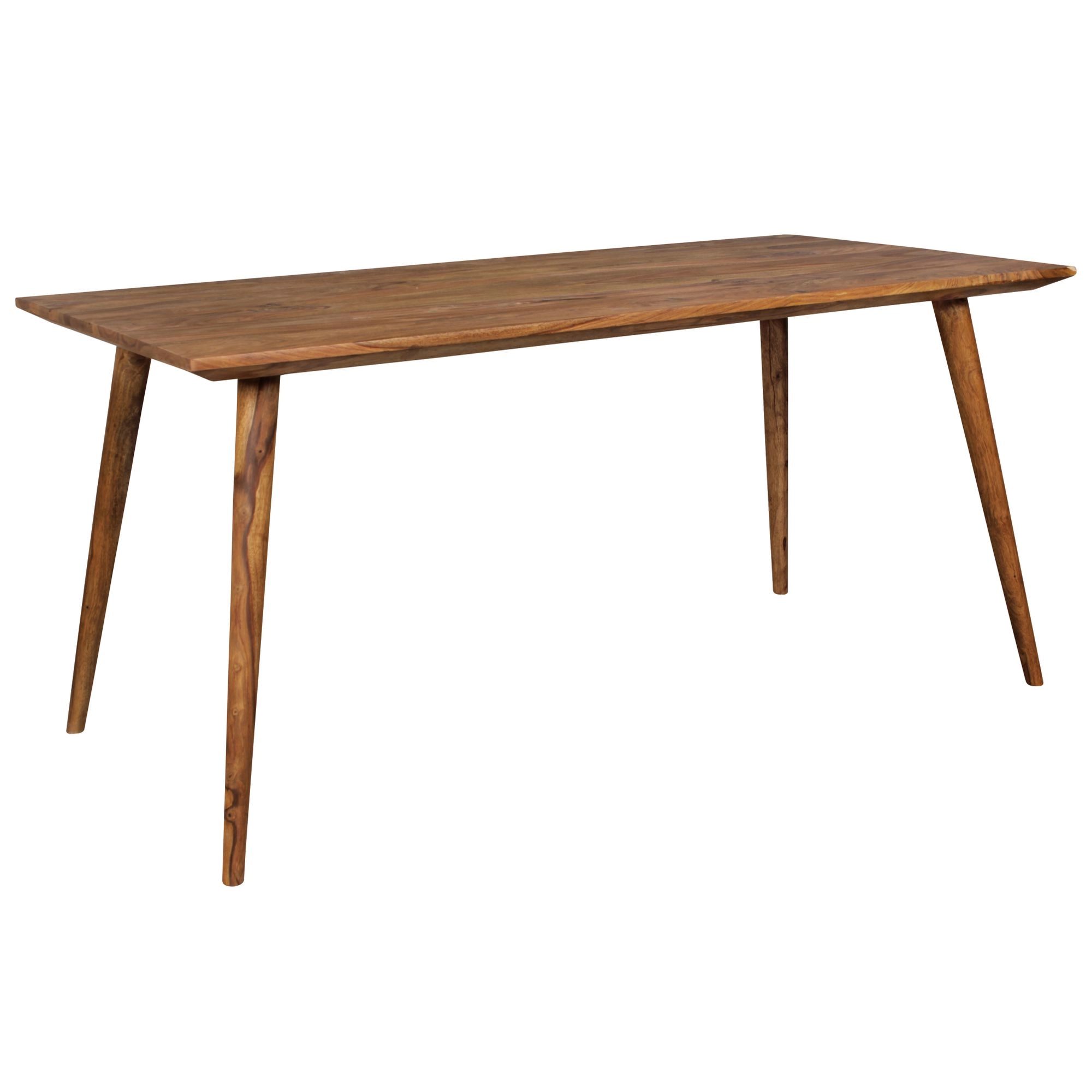 FineBuy Esszimmertisch REPA Sheesham rustikal Massiv-Holz, Design Landhaus Esstisch, Tisch für Esszimmer