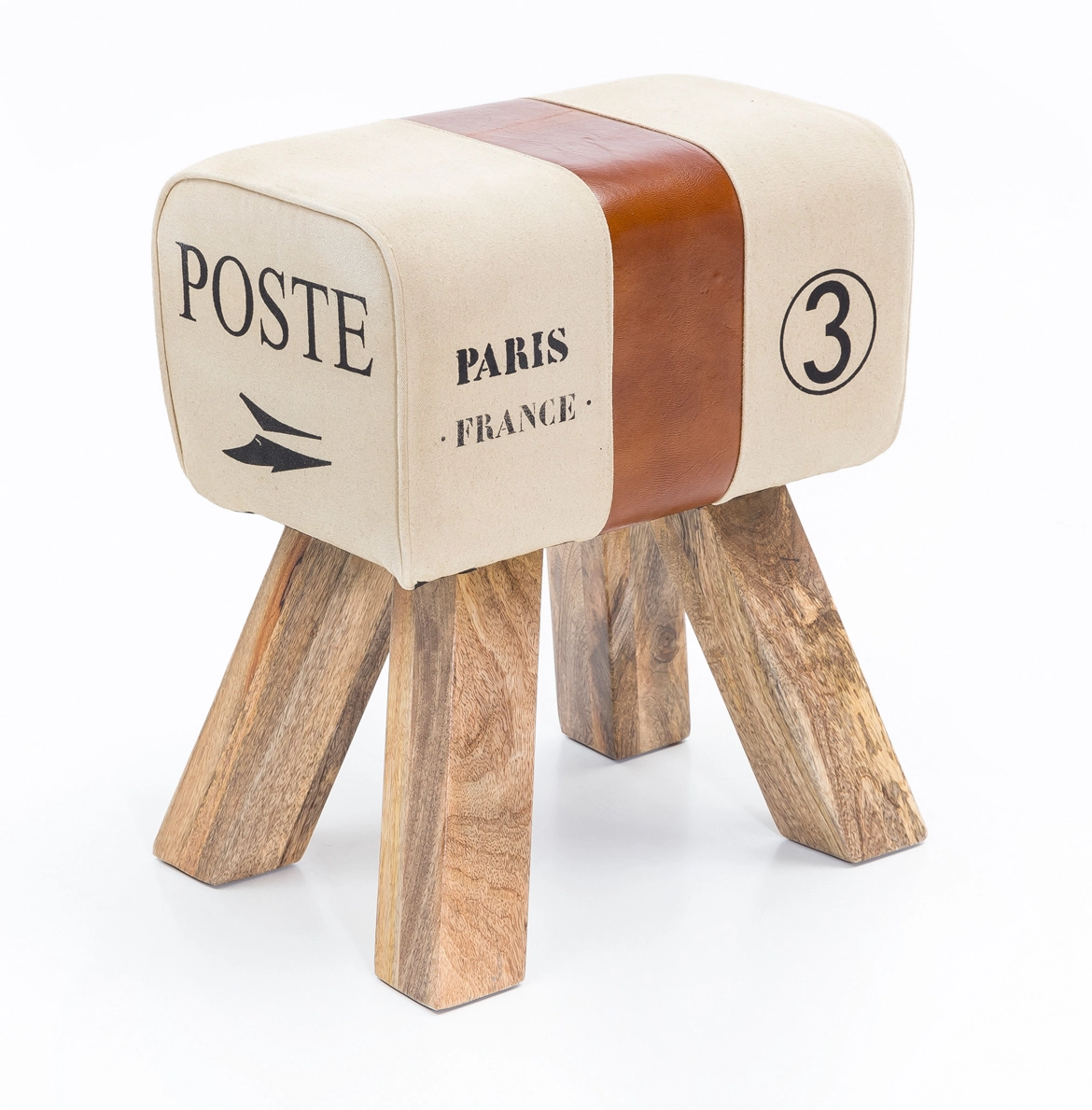 FineBuy Design Turnbock Sitzhocker 40 x 30 x 47 cm, Turnhocker Hocker Beistellhocker Fußhocker