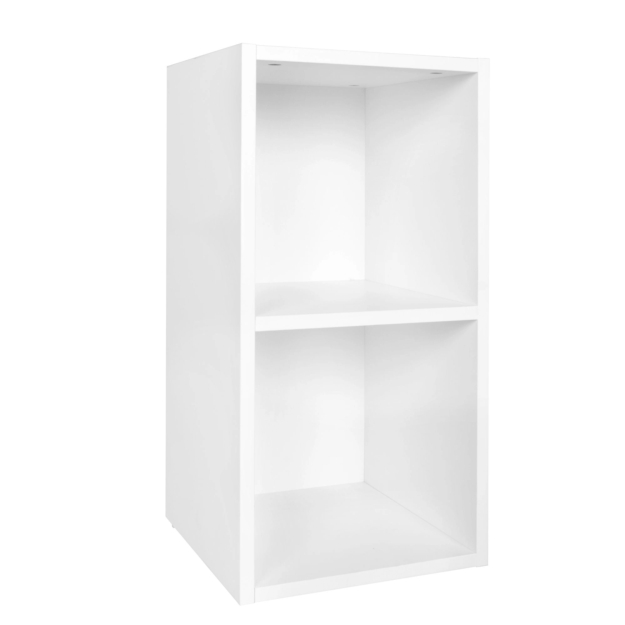 FineBuy Standregal Holz 30x60x30 cm Modern Regal Klein, Wandregal Ablageregal Schmal, Kleines Bücherregal 2 Ablagefächer, Schmales Design Holzregal Nischenregal
