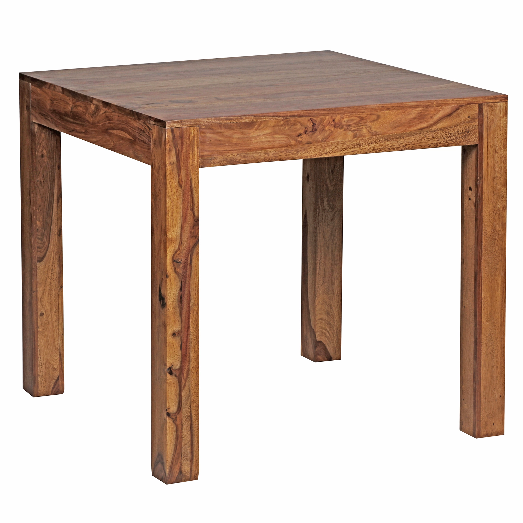 FineBuy Esstisch Massivholz Sheesham Esszimmer-Tisch Holztisch Design Küchentisch Landhaus-Stil braun Größe wählbar