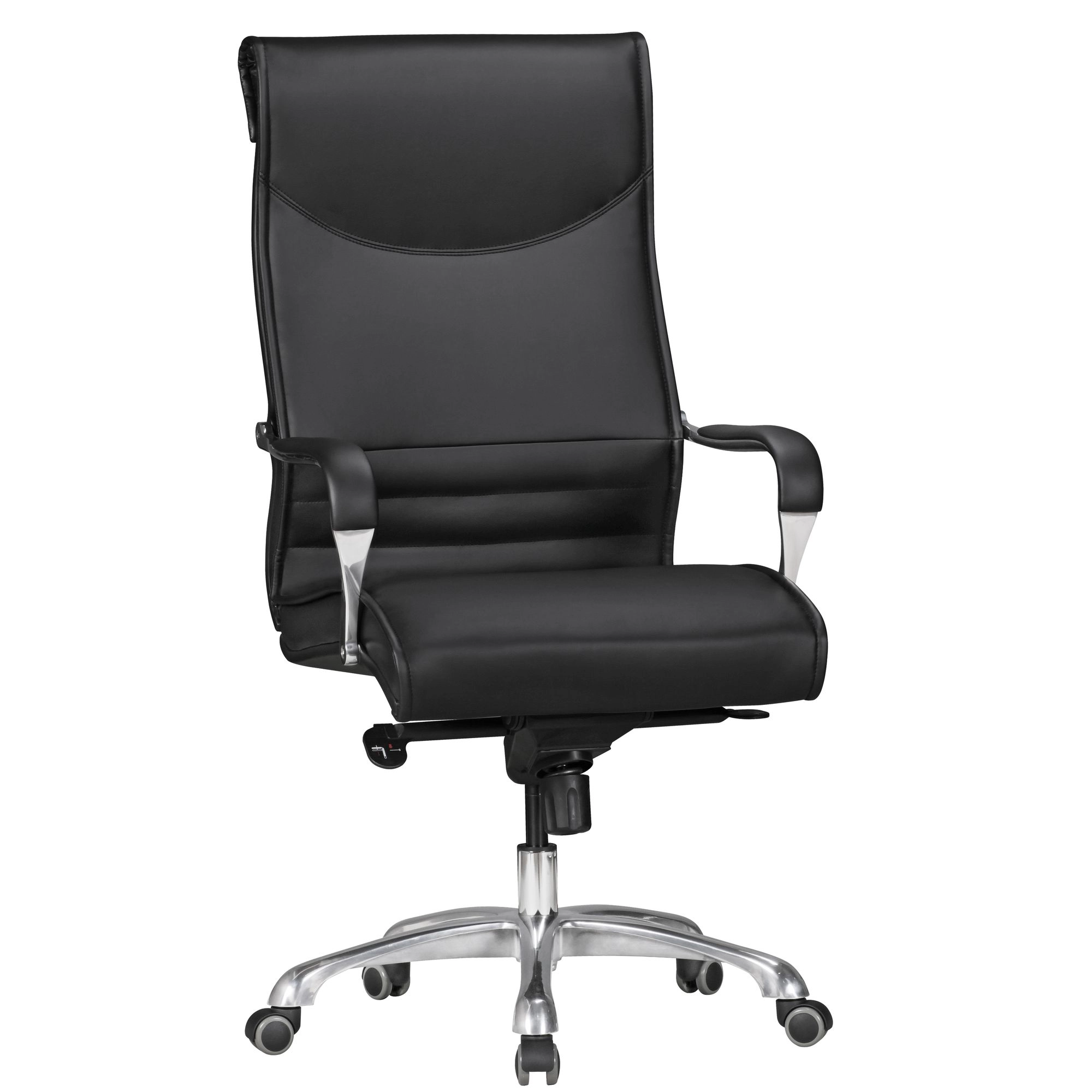 FineBuy Bürostuhl BIGBOSS Bezug Kunstleder Schreibtischstuhl bis 150 kg, XXL Design Chefsessel höhenverstellbar, Drehstuhl ergonomisch mit Armlehnen & hoher Rückenlehne, Hochlehner mit Wippfunktion