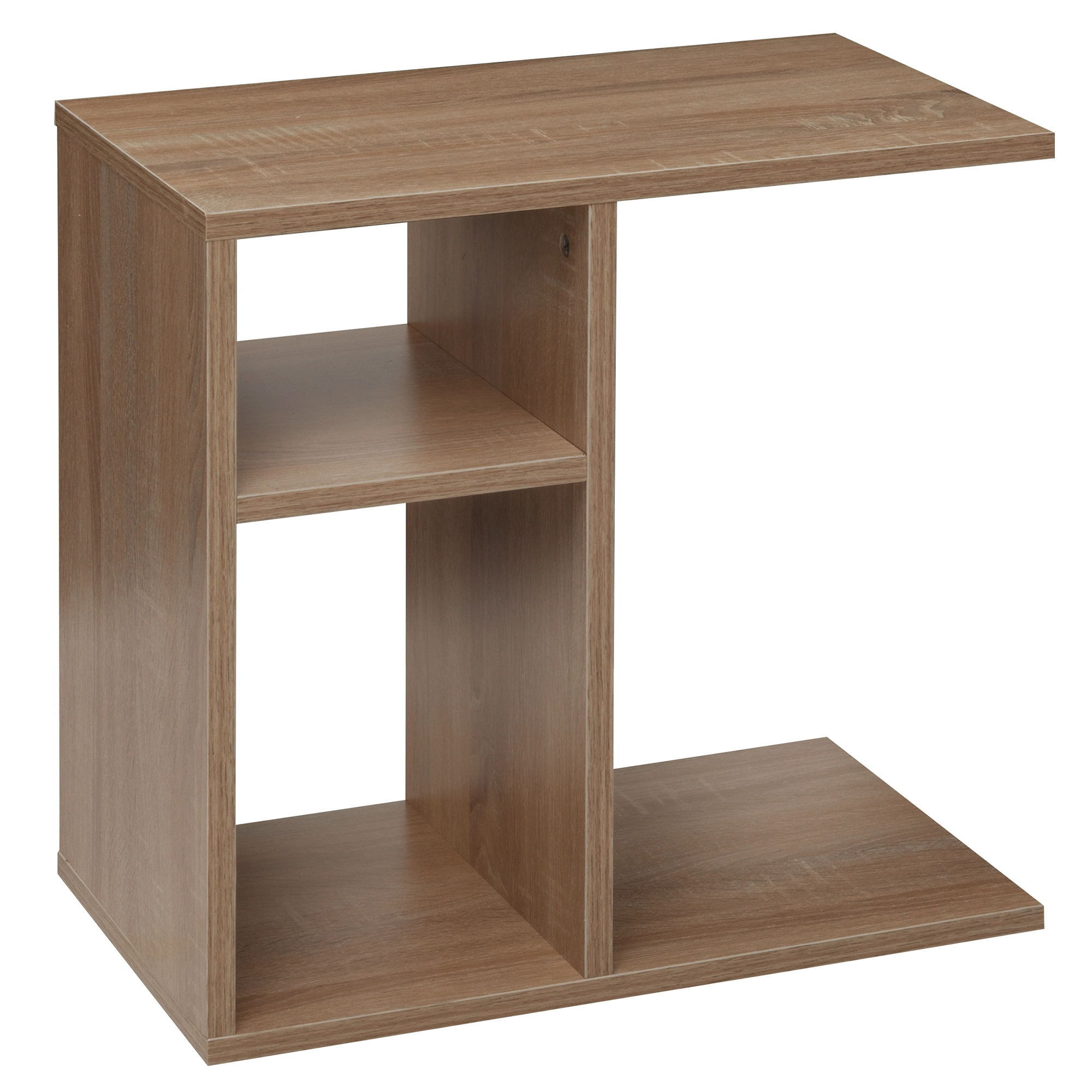 FineBuy Beistelltisch 50x50x30 cm Holz Design Anstelltisch Sofa, Couchtisch klein modern, Kleiner Wohnzimmertisch eckig, Sofatisch Ablagetisch hoch, Schmaler Tisch Wohnzimmer