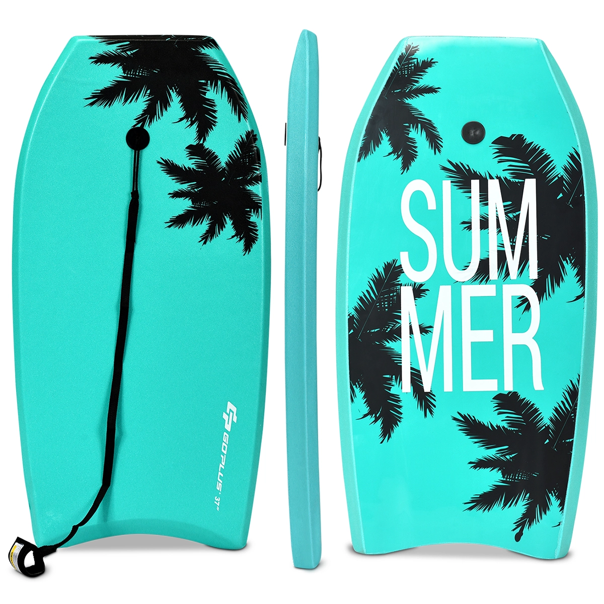 Costway Goplus Sup Board Kinder Bodyboard Surfbrett Surfboard Grün 104 x 52 x 6 cm