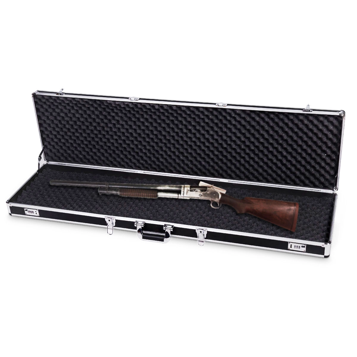 Costway Waffenkoffer Gewehrkoffer Koffer Alukoffer Flintenkoffer Munitionskoffer 135cm
