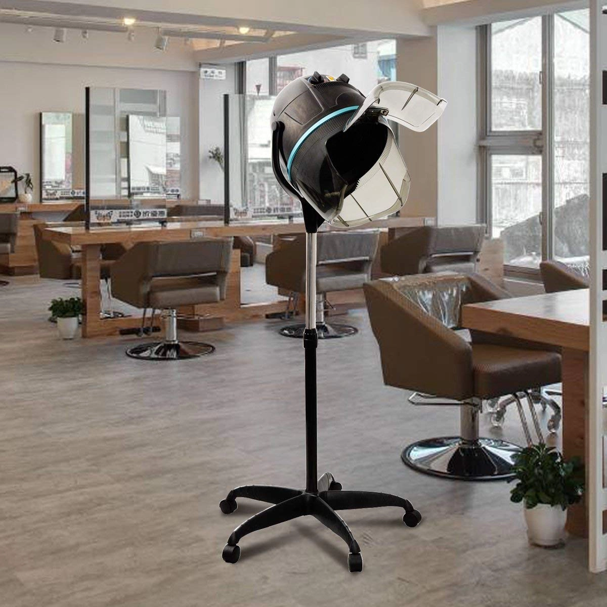Costway Profi Haartrockner Trockenhaube Haartrockenhaube Salon Friseur Standfuß Höhenverstellbar