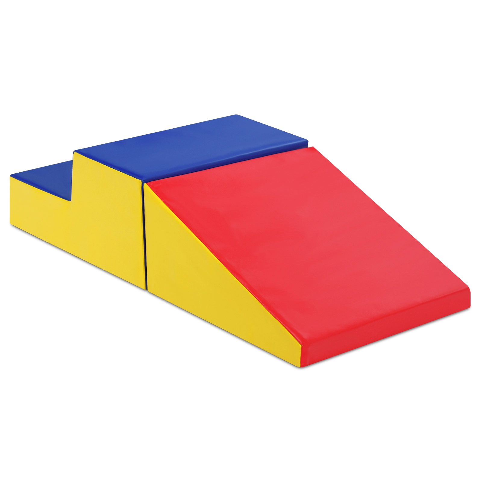 Costway 2TLG. Softbausteine Riesenbausteine Großbausteine Bauklötze Schaumstoffbausteine Rot und Blau