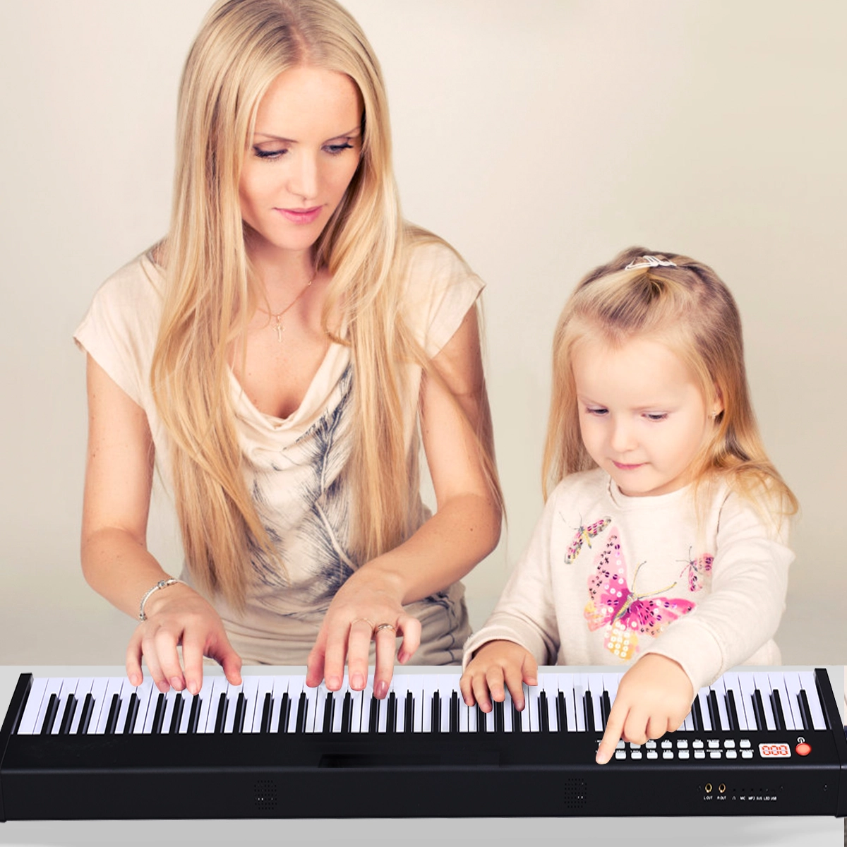 Costway 88-tasten Digitales Piano Keyboard elektronisches Klavier Keyboard Tragetasche