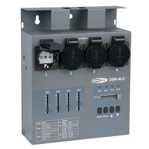 Showtec DIM-4LC 4-Kanal Dimmerpack für Traversenmontage geeignet